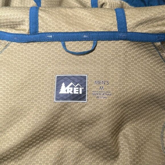 REI McCone Soft-Shell Jacket Men's Size M Medium Water Repellent Green Purple - Picture 8 of 13